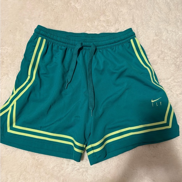 Nike Pants - Nike Green Shorts with Lime Accents